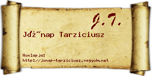 Jónap Tarziciusz névjegykártya